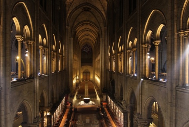 Notre Dame replace 400 LED lights