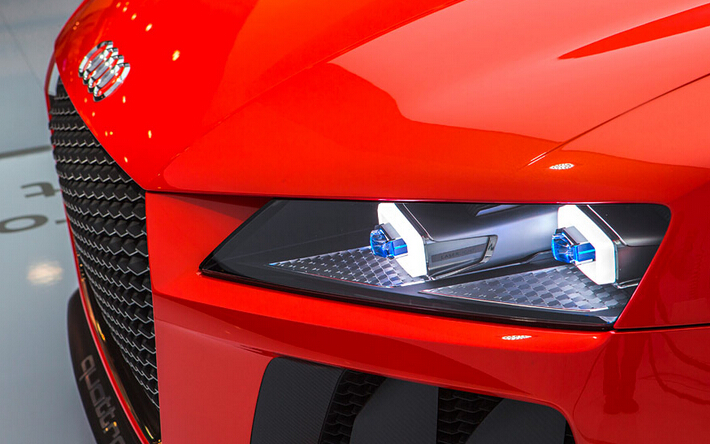 The LED lighting technology talked by Dr. Hackenberg from Audi