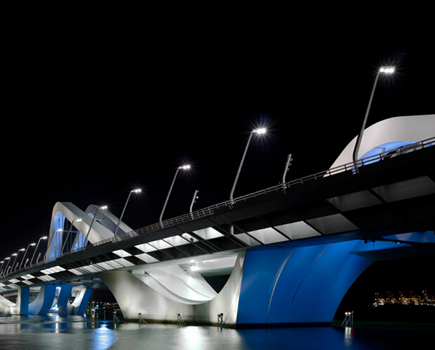 Abu Dhabi Shaikh Zayed Bridge replacement LED lighting