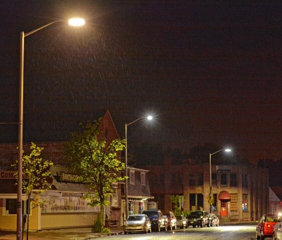 New Hampshire installed glare-free LED street light