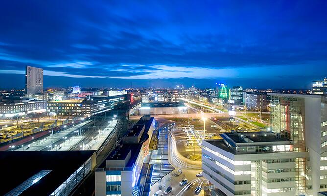 Philips won the two large smart LED lighting project