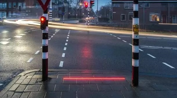 The Netherlands began to pilot LED traffic lights on the sidewalk