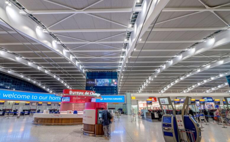 The airport terminal to replace LED lighting