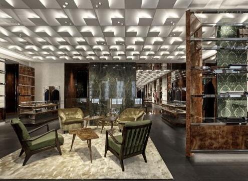 Luxury brand stores using LED lighting