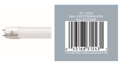 GE Lighting Announced that recall 92,000 LED Tubes