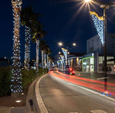 Belgian Dress Up Blue and White LED Street Lights