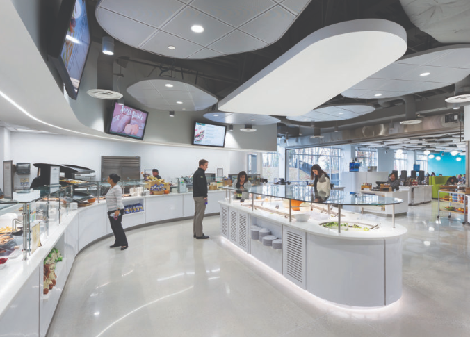 What are the uses of LED lighting in commercial facilities