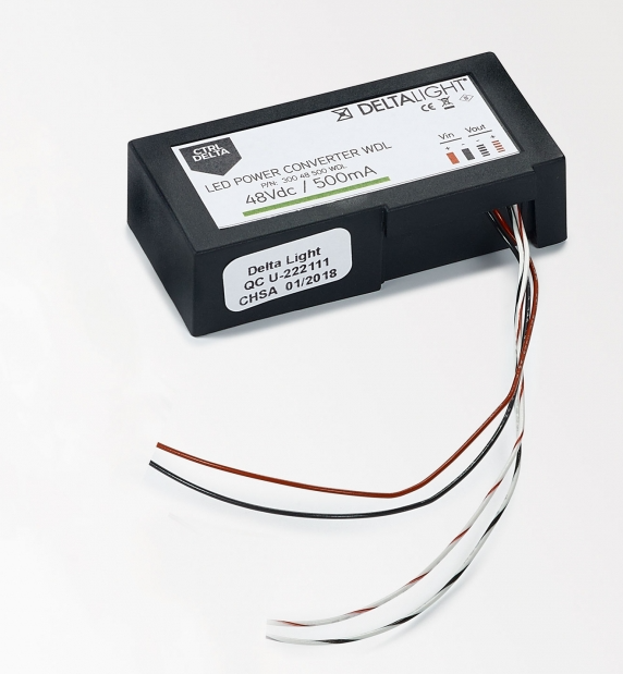 Stable current drives the LED to maintain a fixed brightness