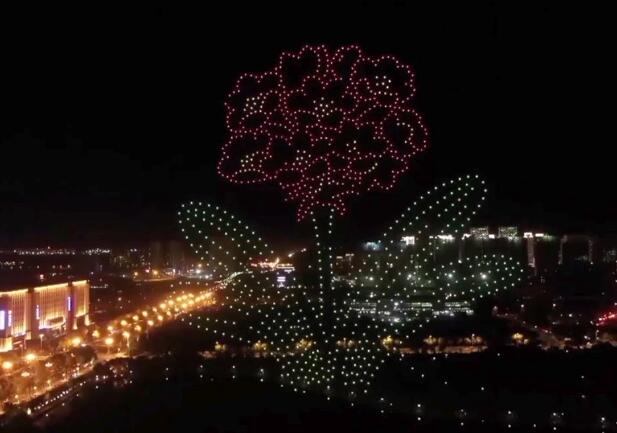Chinese lighting drones light up Turkey's night sky