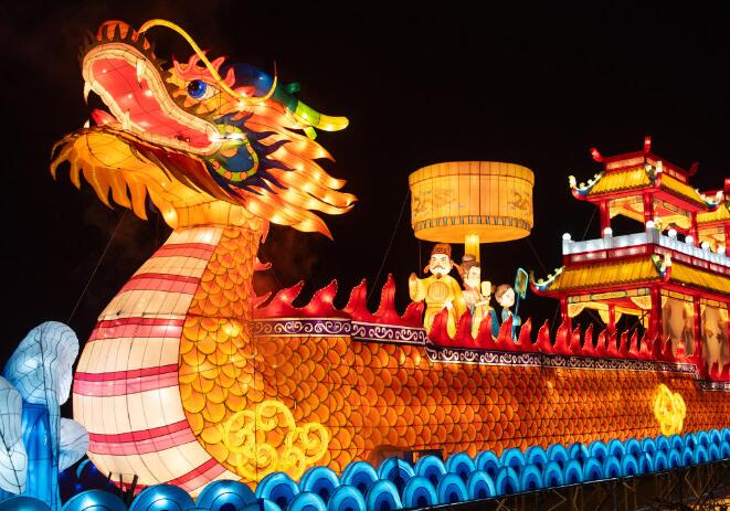 Festive lights light up the China Industrial Museum