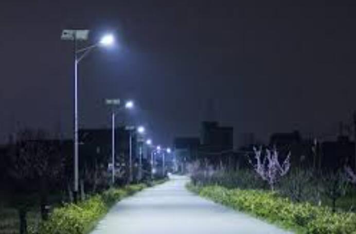65 newly installed solar street lights illuminate villagers in Zhaoqing, Guangdong