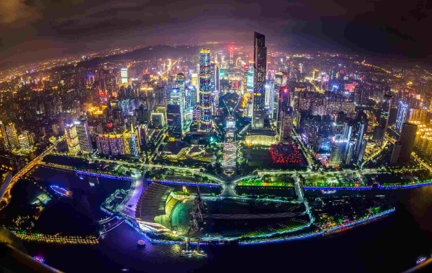 Warm lights illuminate villagers in Enping City, Jiangmen, Guangdong