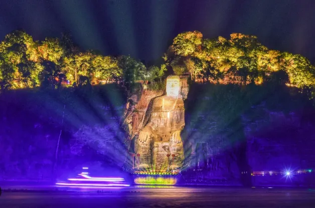 "Love Street Lights" Illuminate Leshan, Sichuan