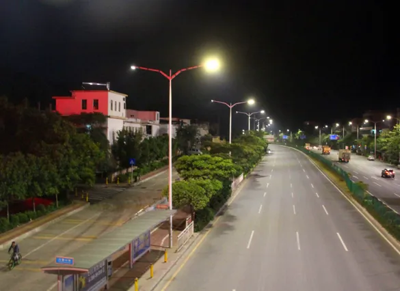128 Streetlights Completed LED Renovation on a Section of Jianshe Road, Shahe City, Xingtai, Hebei