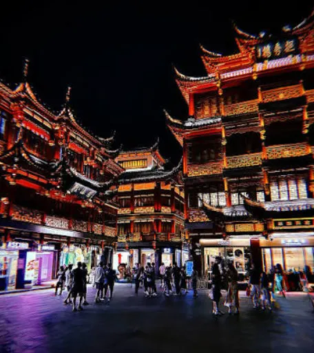 Streetlights Illuminate Wuwei Town, Jiangnan District, Nanning