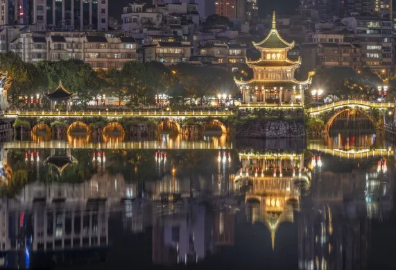 Landscape Lighting of Jiaxiu Tower in Guiyang Completes Upgrade and Renovation