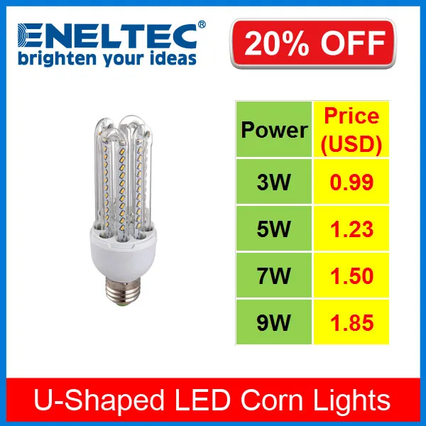 U-Shaped LED Corn Light, LED Energy Saving Lamp