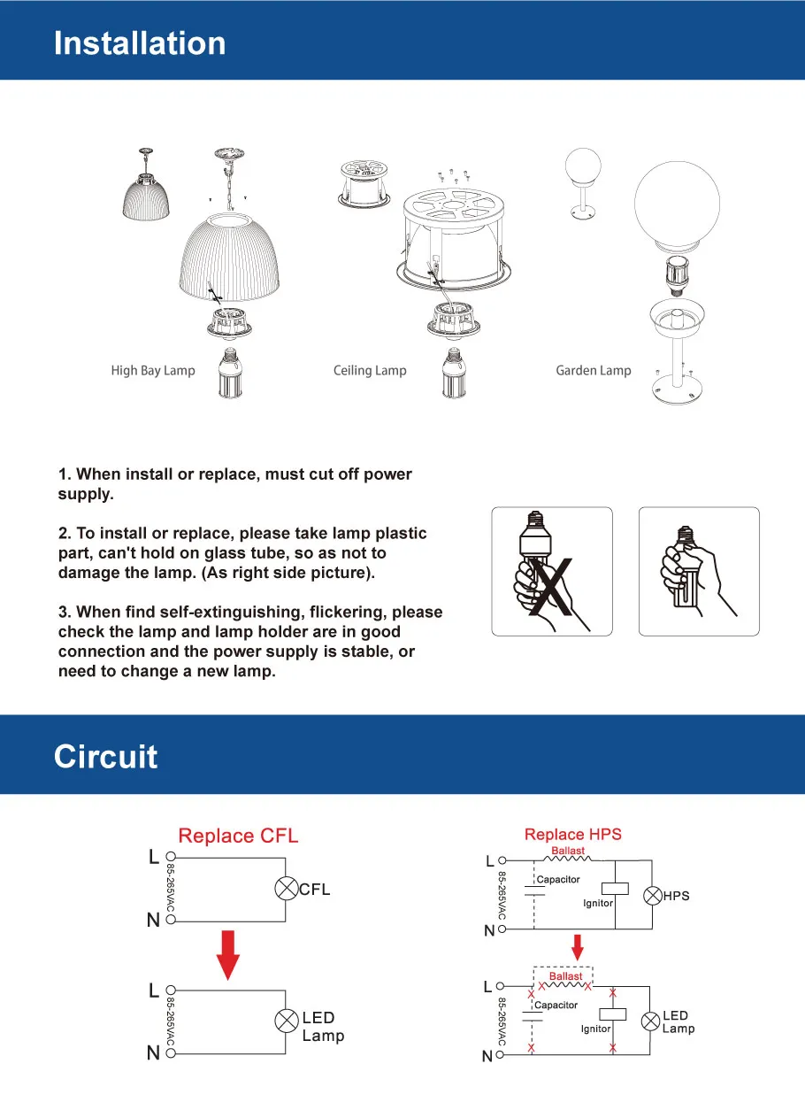 U-Shaped LED Corn Light, LED Energy Saving Lamp