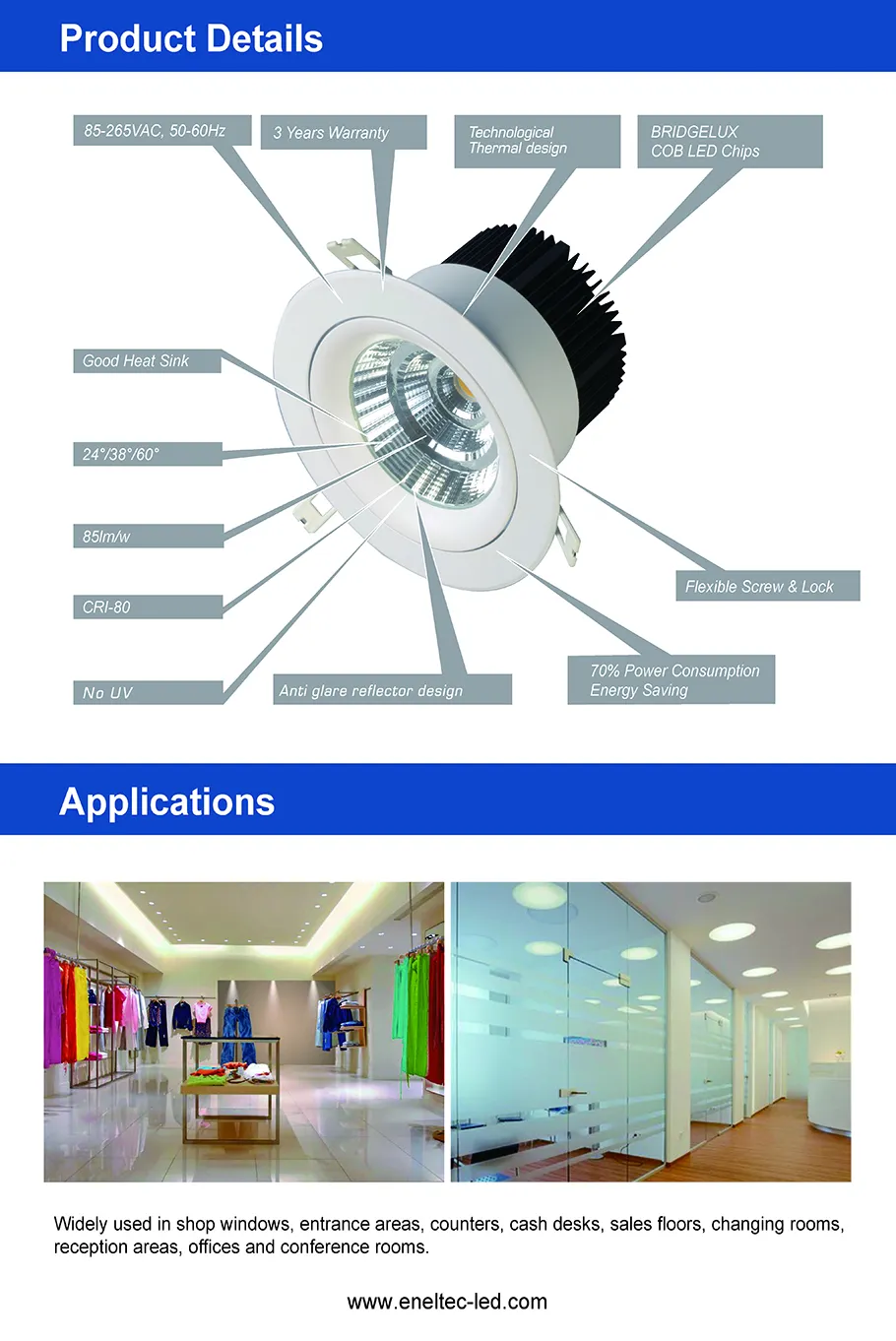 COB LED Downlight