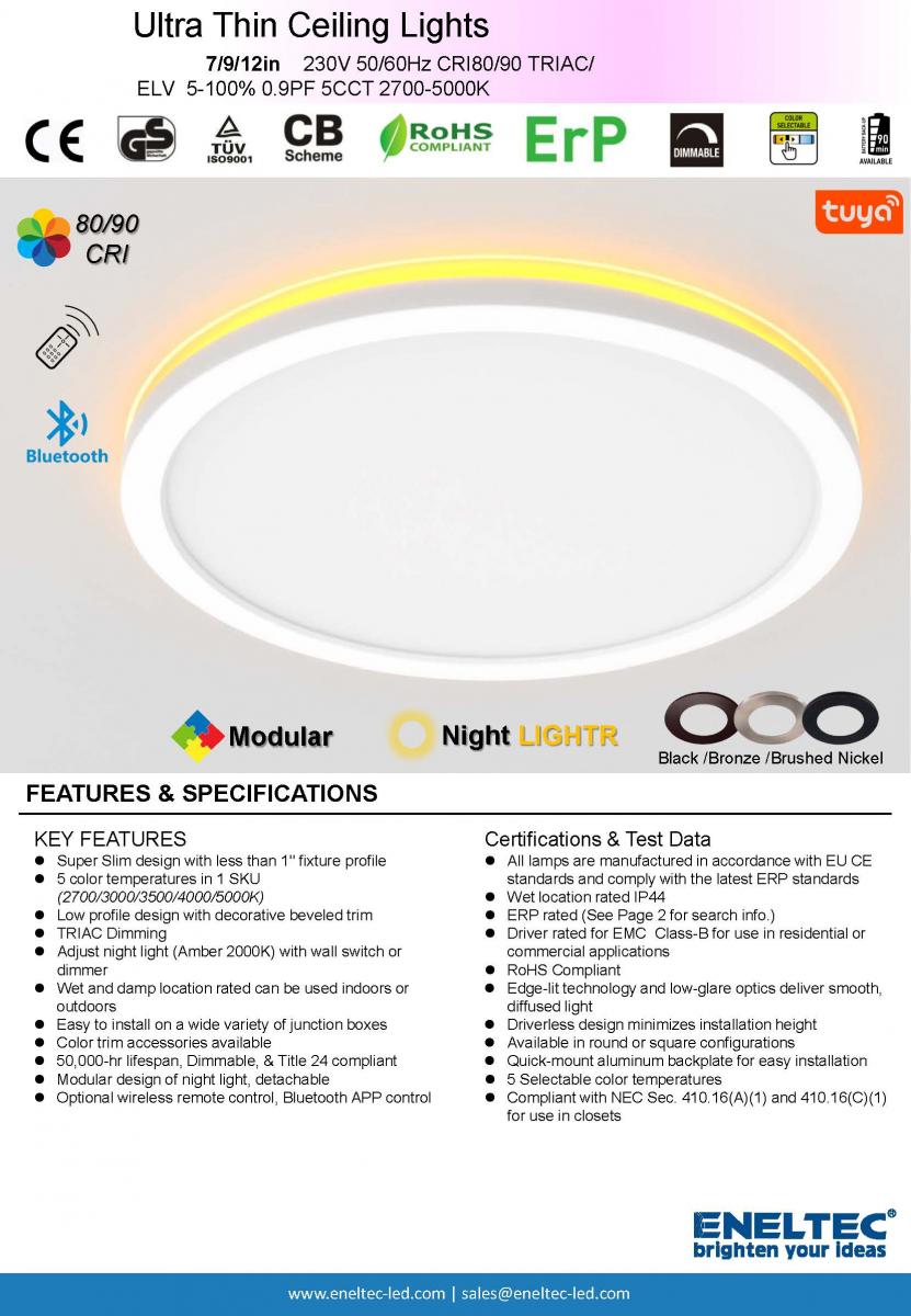 Ultra Thin Ceiling Lights