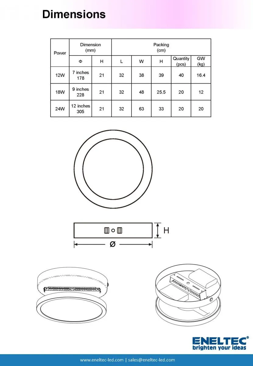 Ultra Thin Ceiling Lights