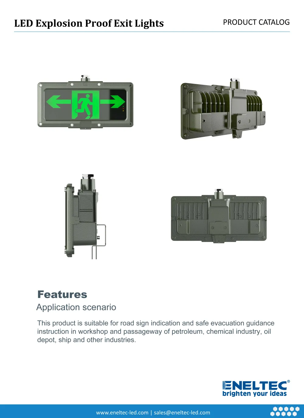 LED Explosion Proof Exit Lights