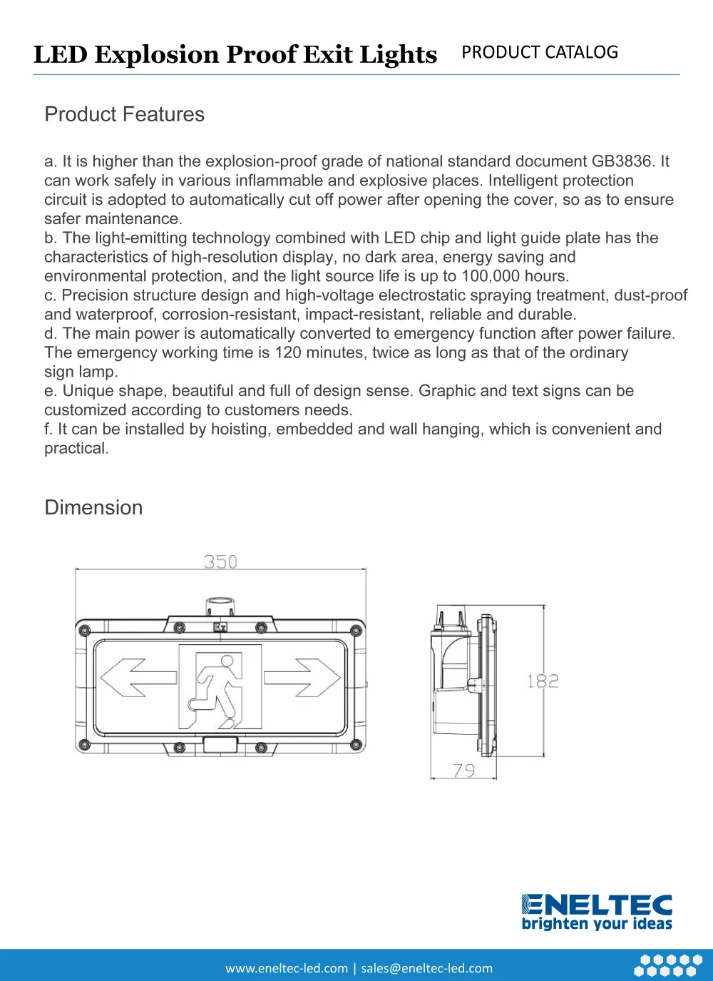 LED Explosion Proof Exit Lights