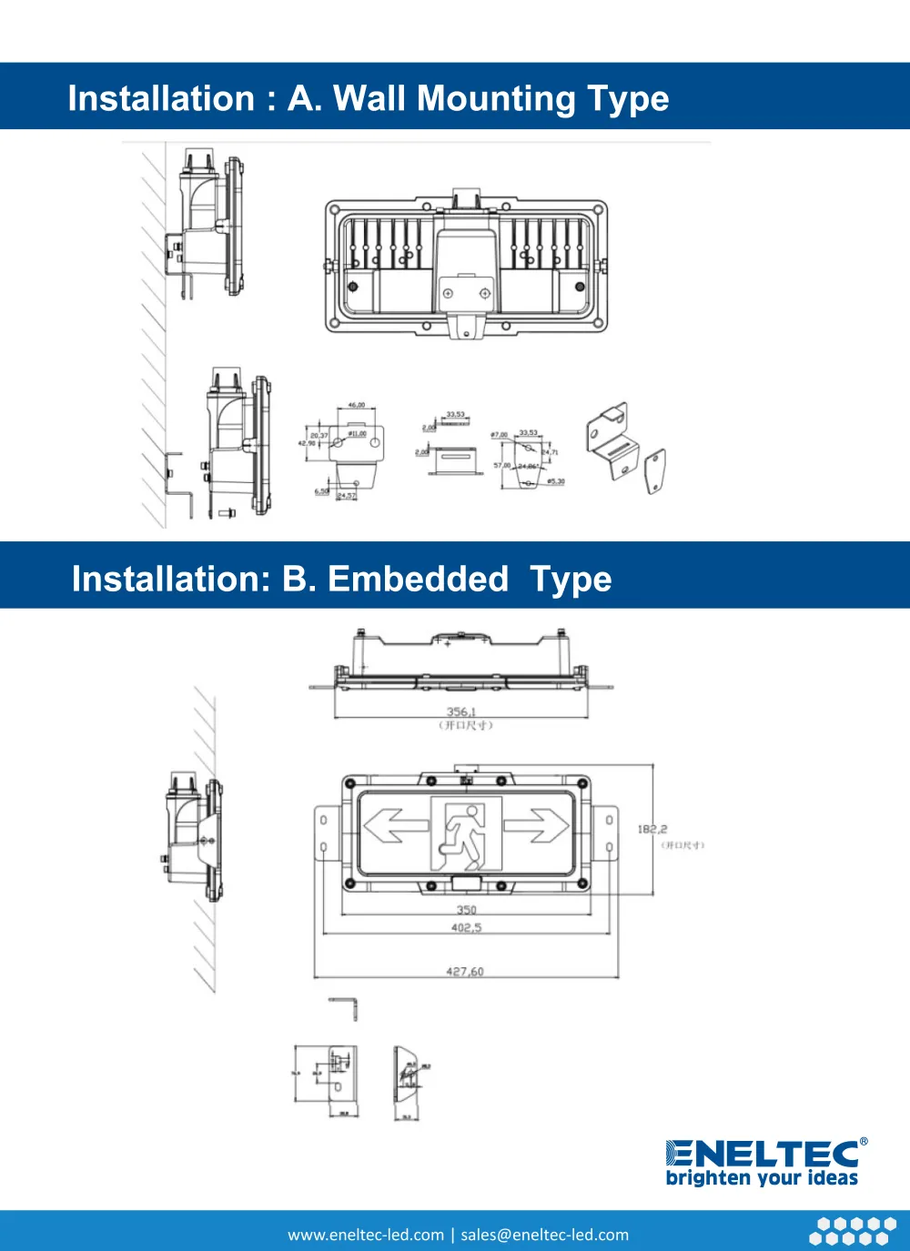 LED Explosion Proof Exit Lights