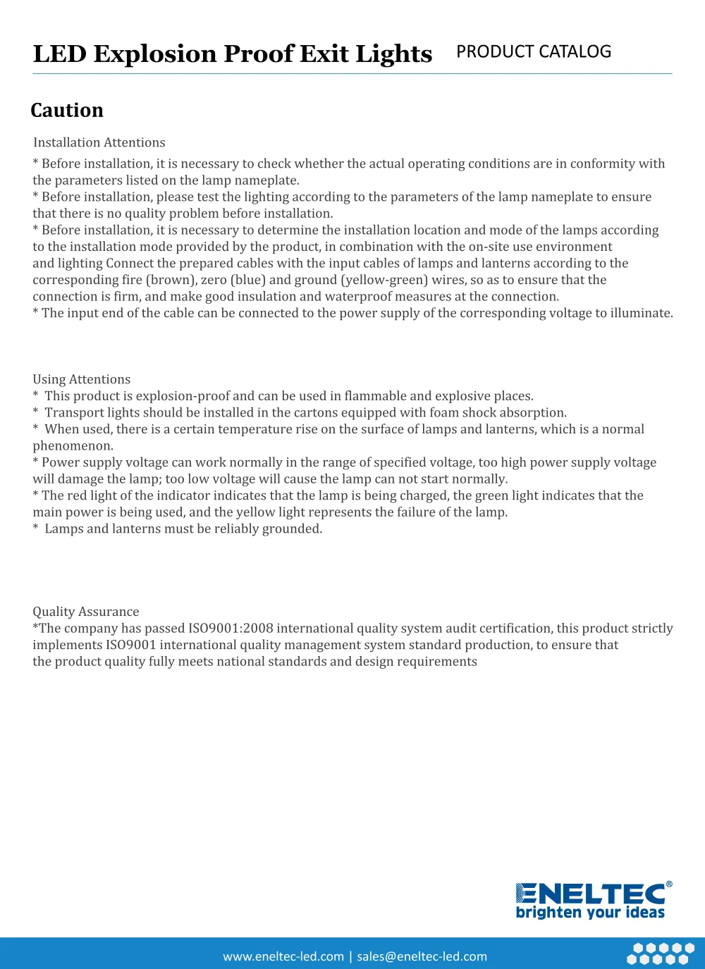 LED Explosion Proof Exit Lights