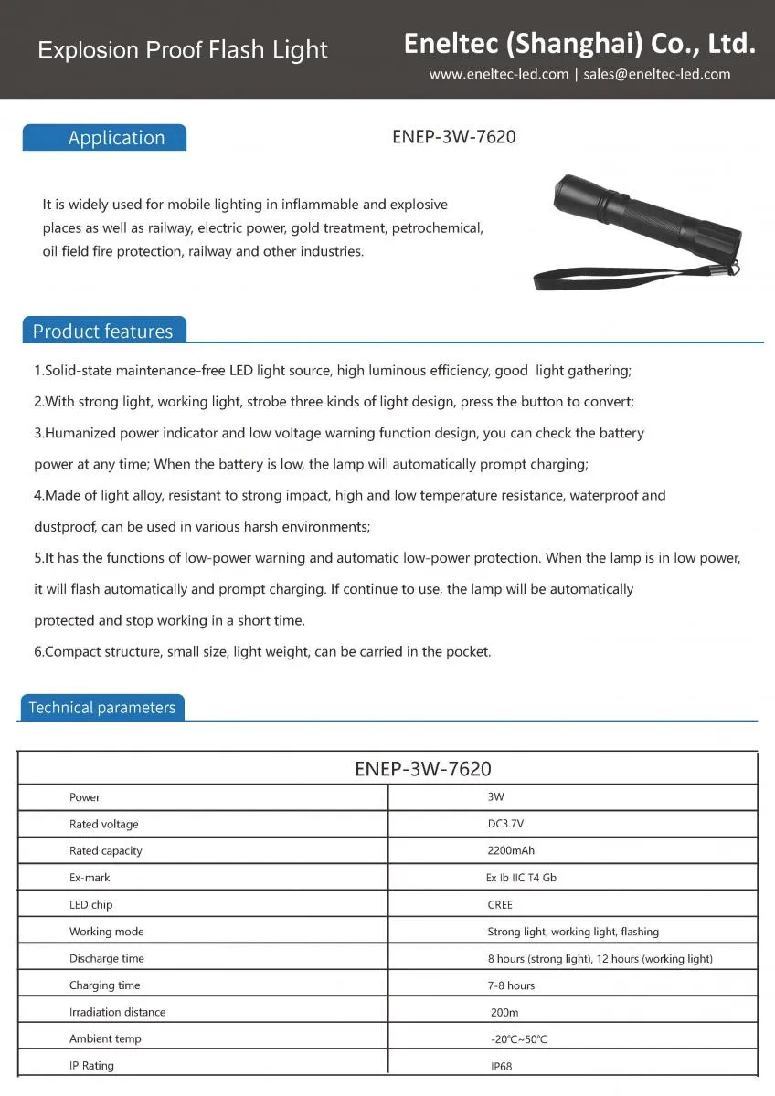 LED Explosion Proof Flash Lights