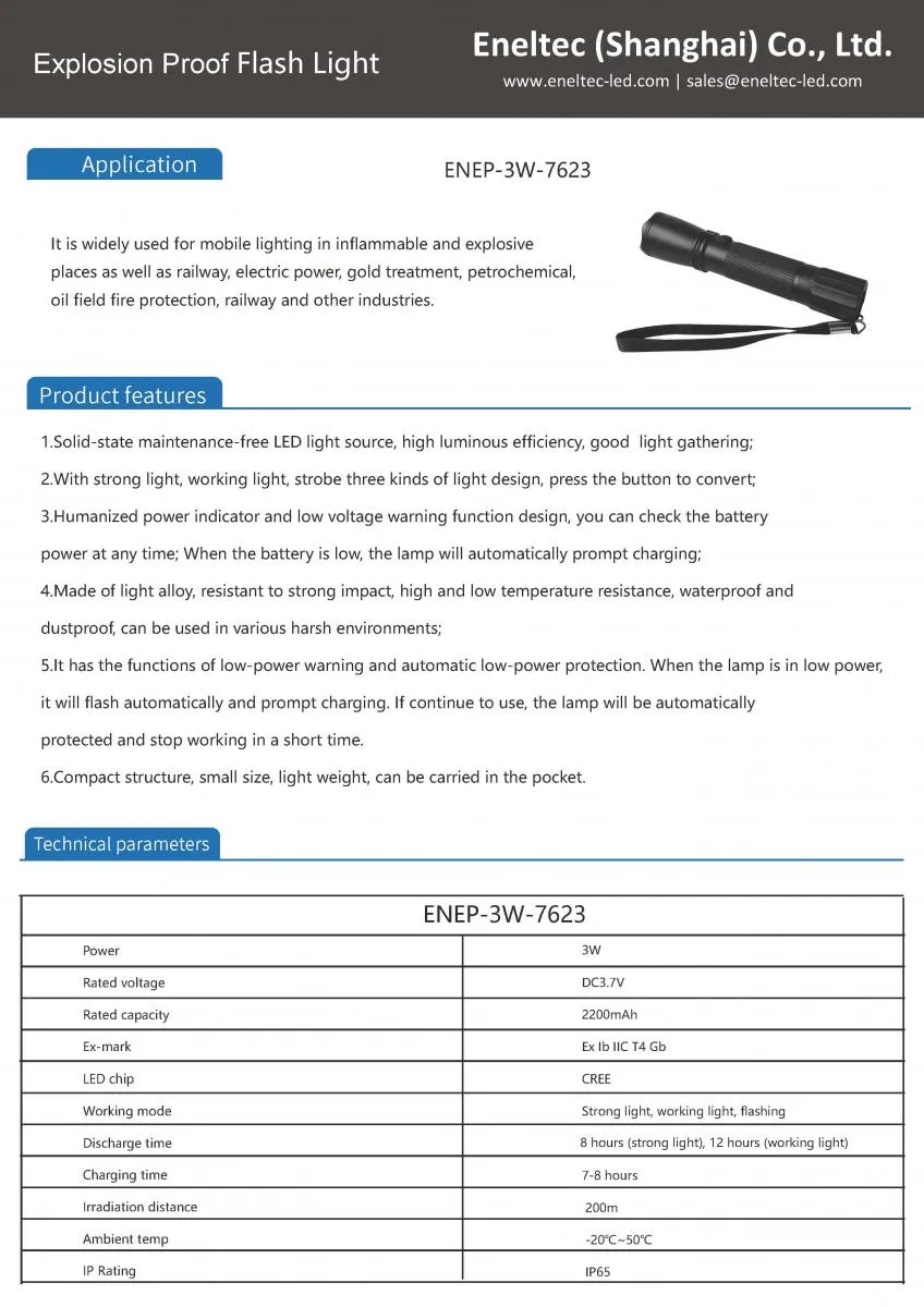 LED Explosion Proof Flash Lights