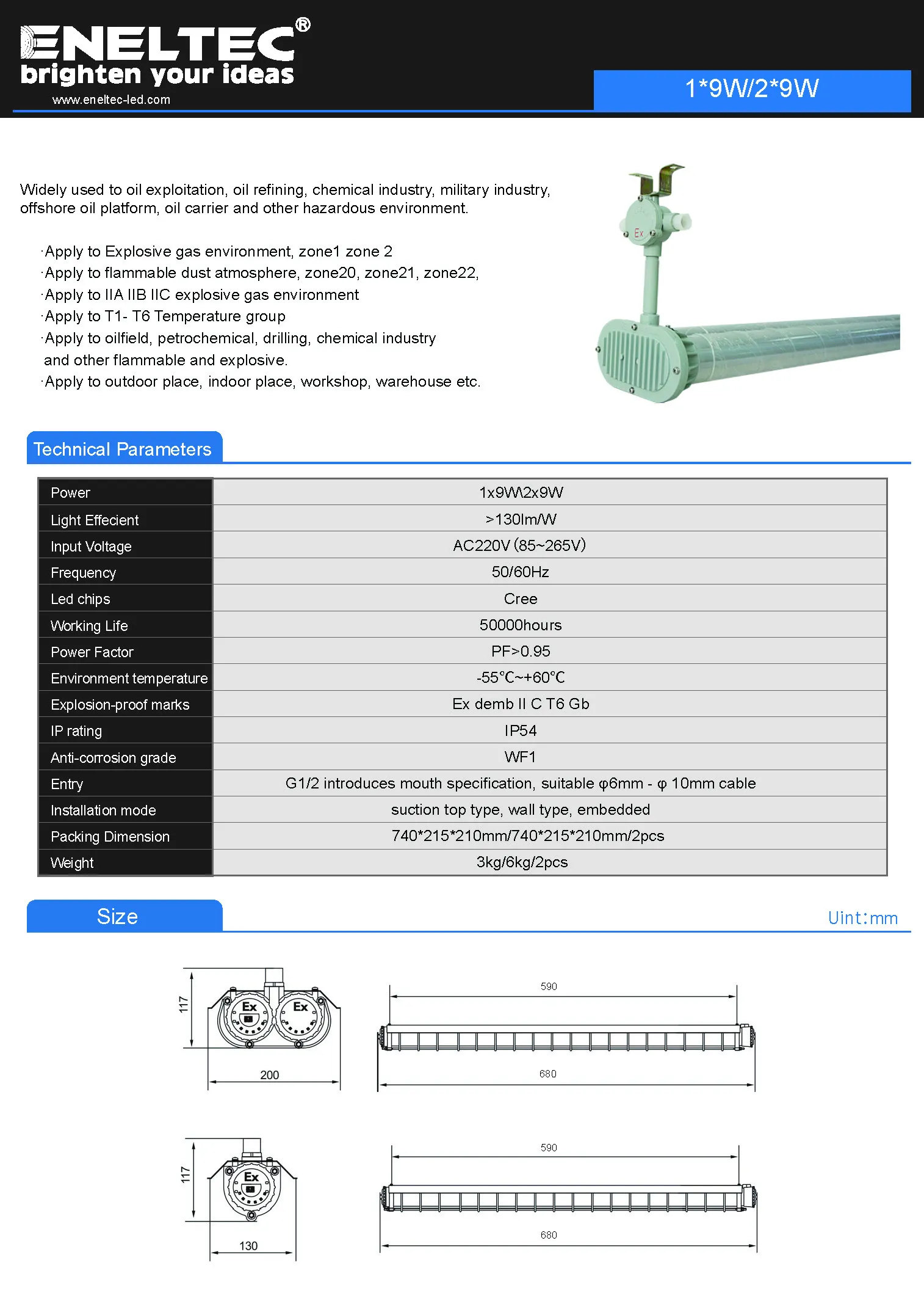 LED Explosion Proof Tube Lights