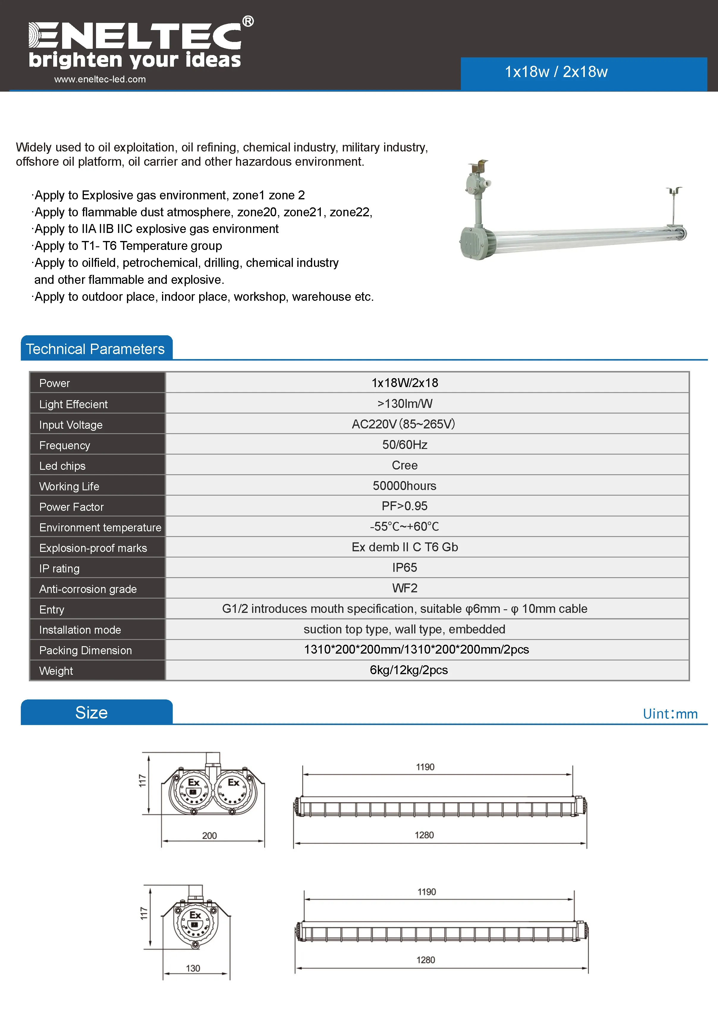 LED Explosion Proof Tube Lights
