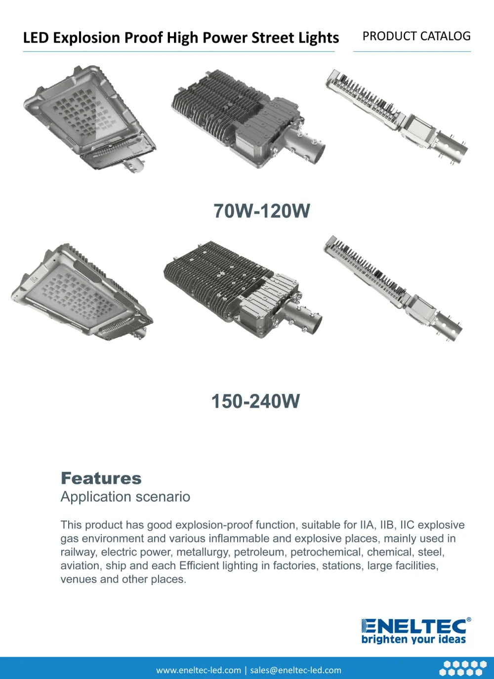 LED Explosion Proof High Power Street Lights