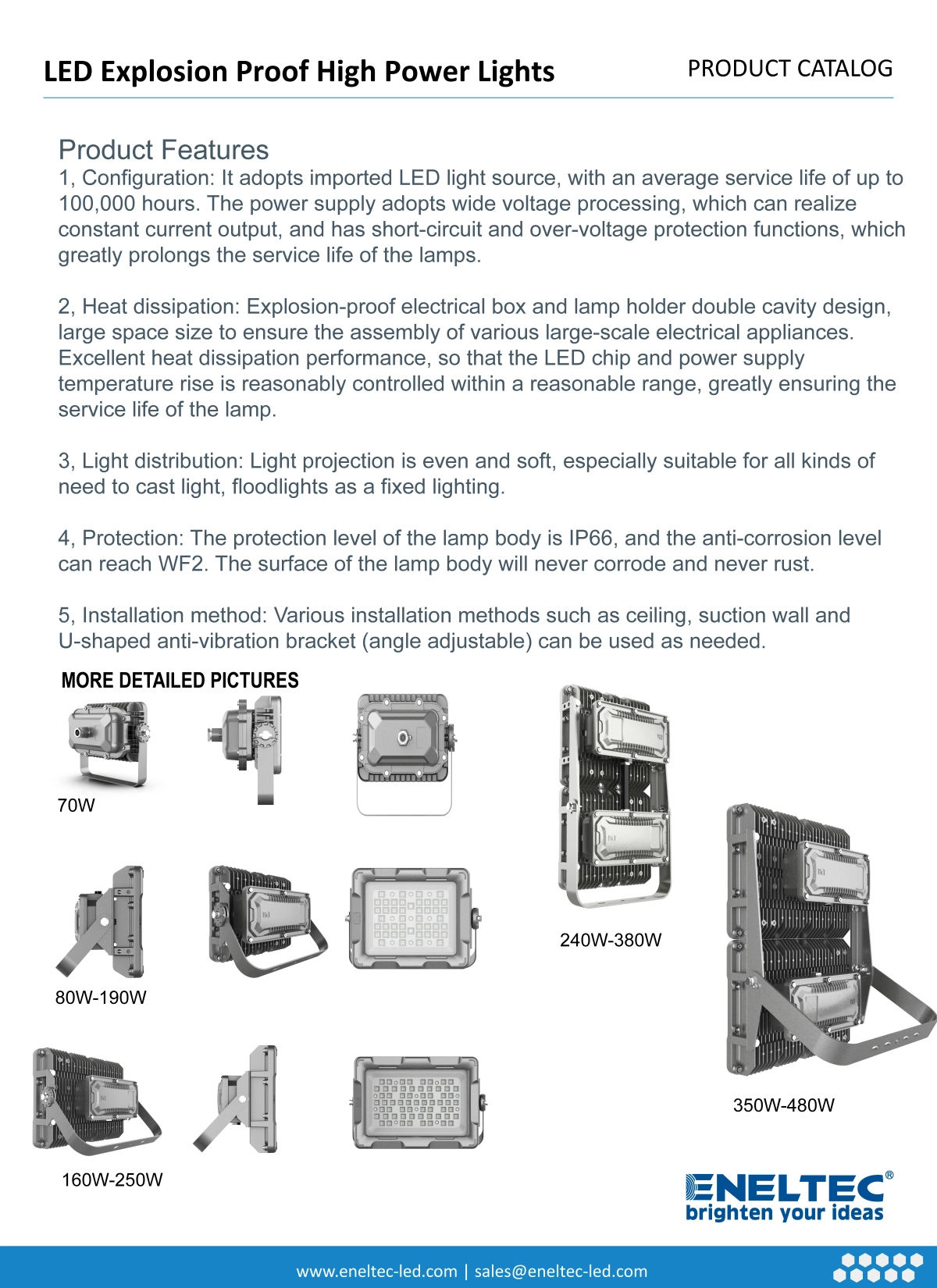 LED Explosion Proof High Power Lights