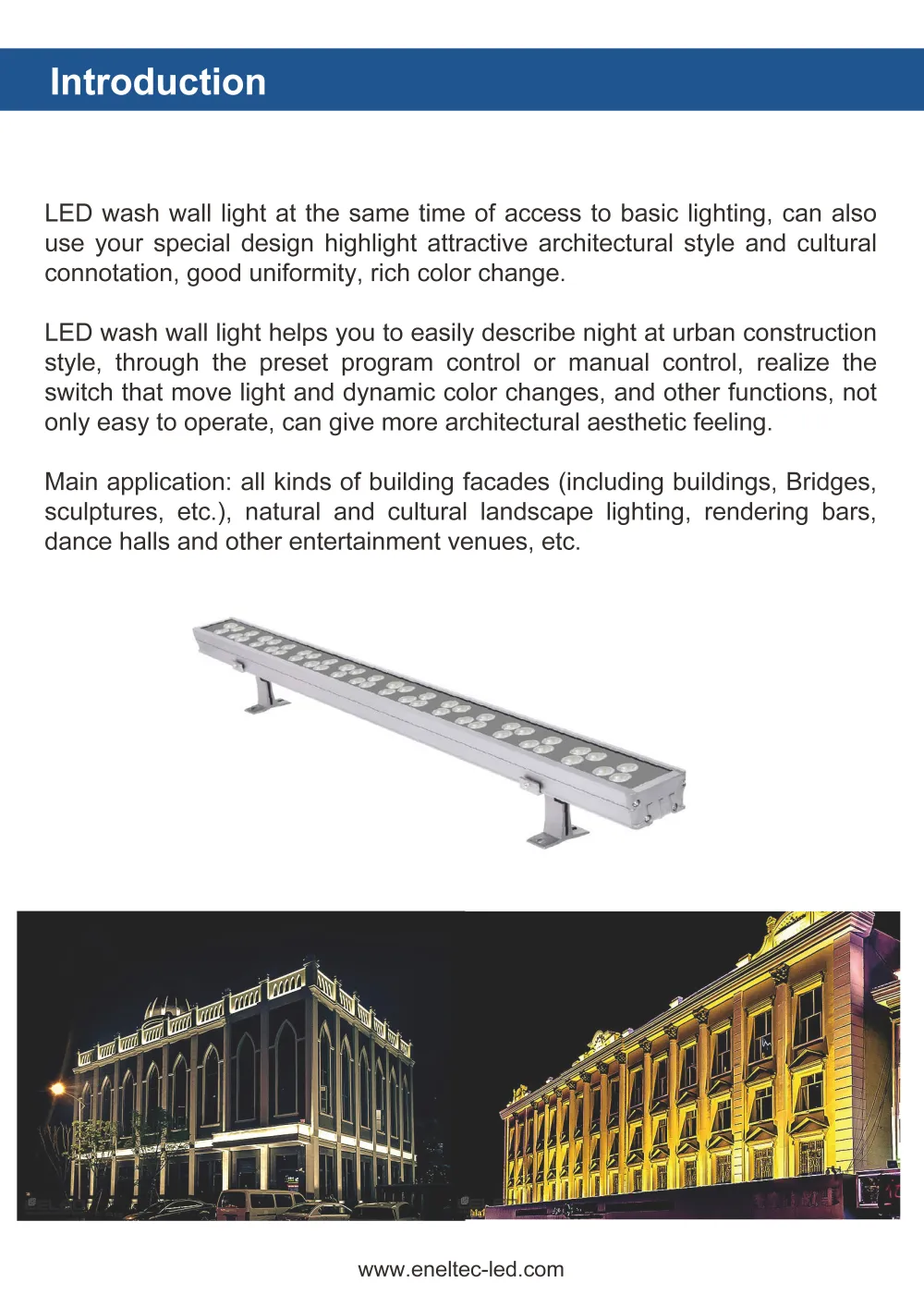 LED Wall Wash Lights