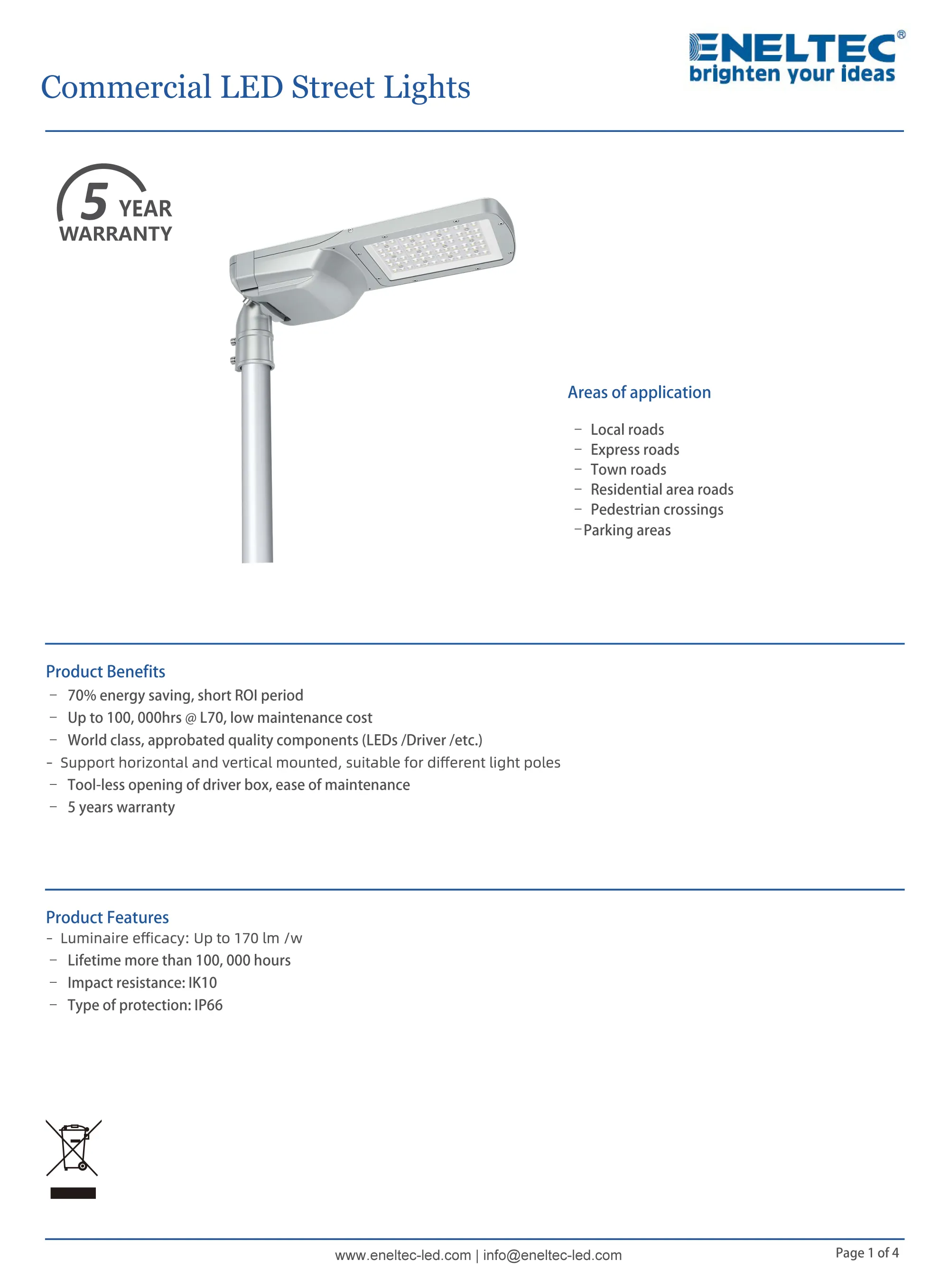 Commercial LED Street Lights
