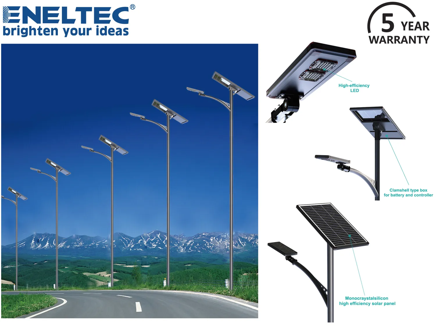 Half Integrated Solar LED Street Lights