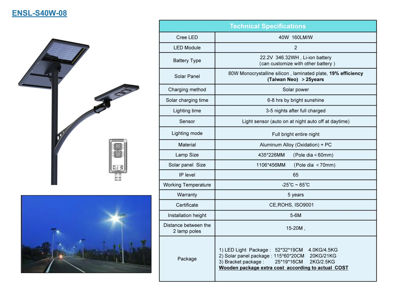 Half Integrated Solar LED Street Lights