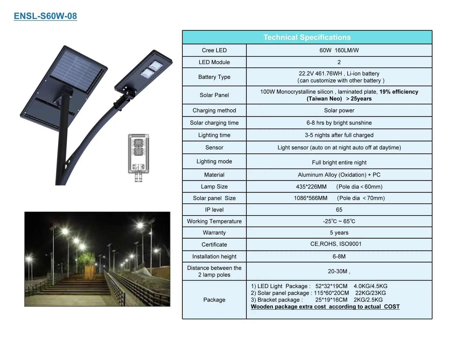Half Integrated Solar LED Street Lights