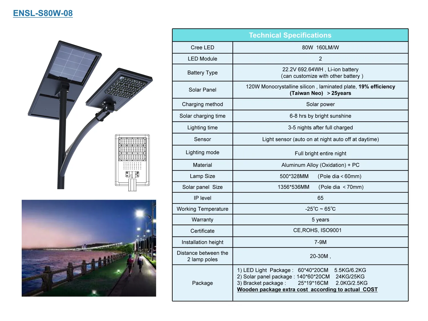 Half Integrated Solar LED Street Lights