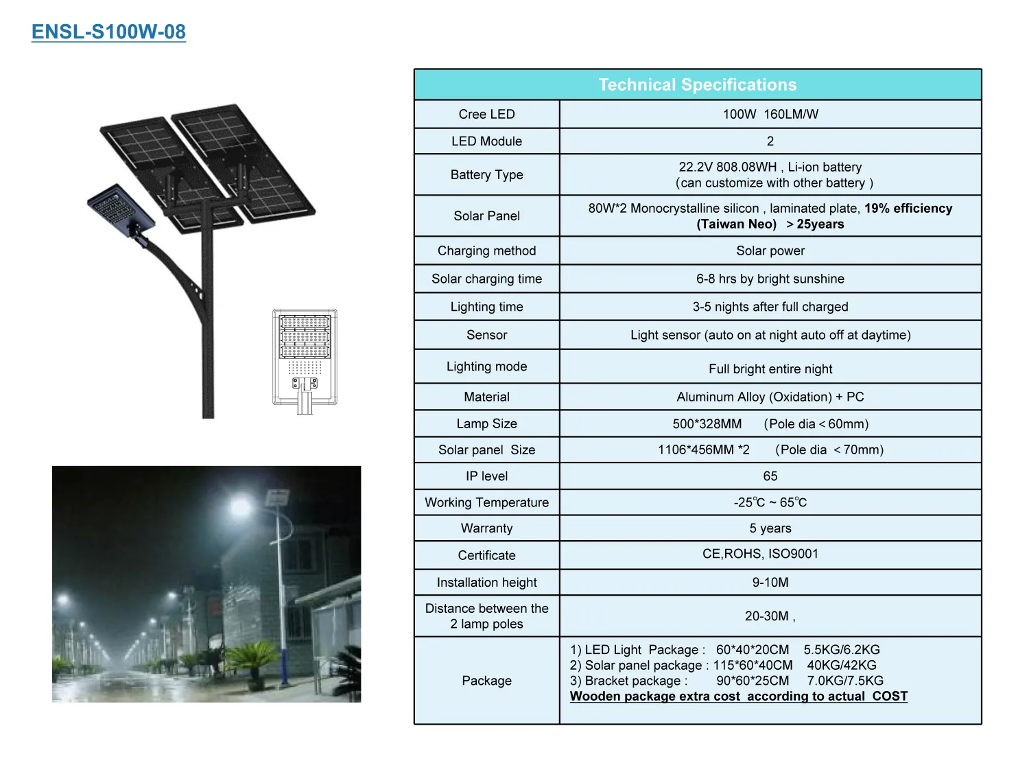 Half Integrated Solar LED Street Lights