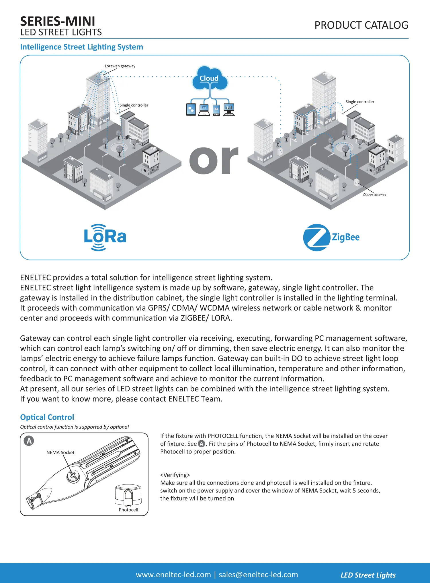 TUV Listed LED Mini Street Lights