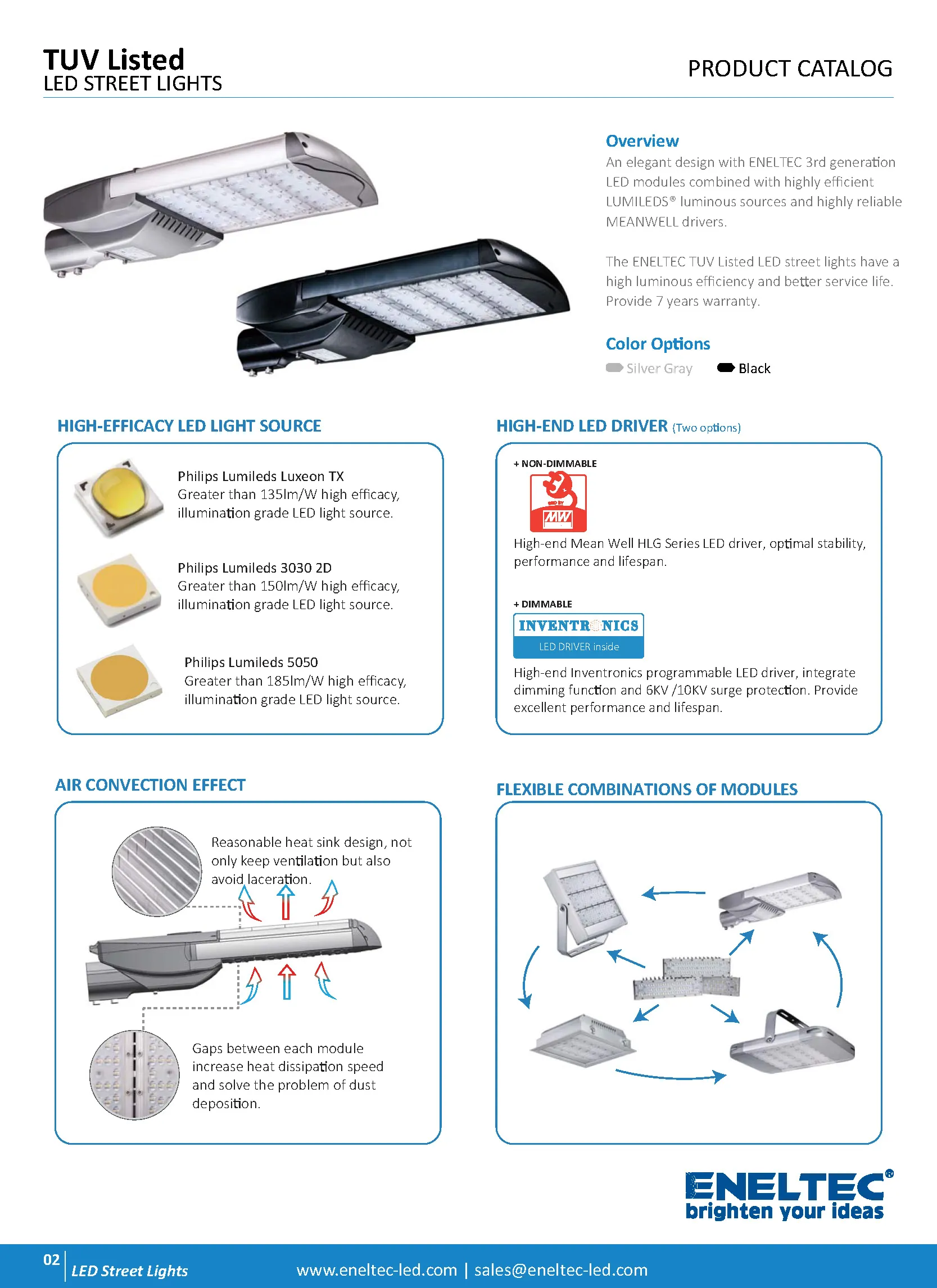 TUV Listed LED Street Lights