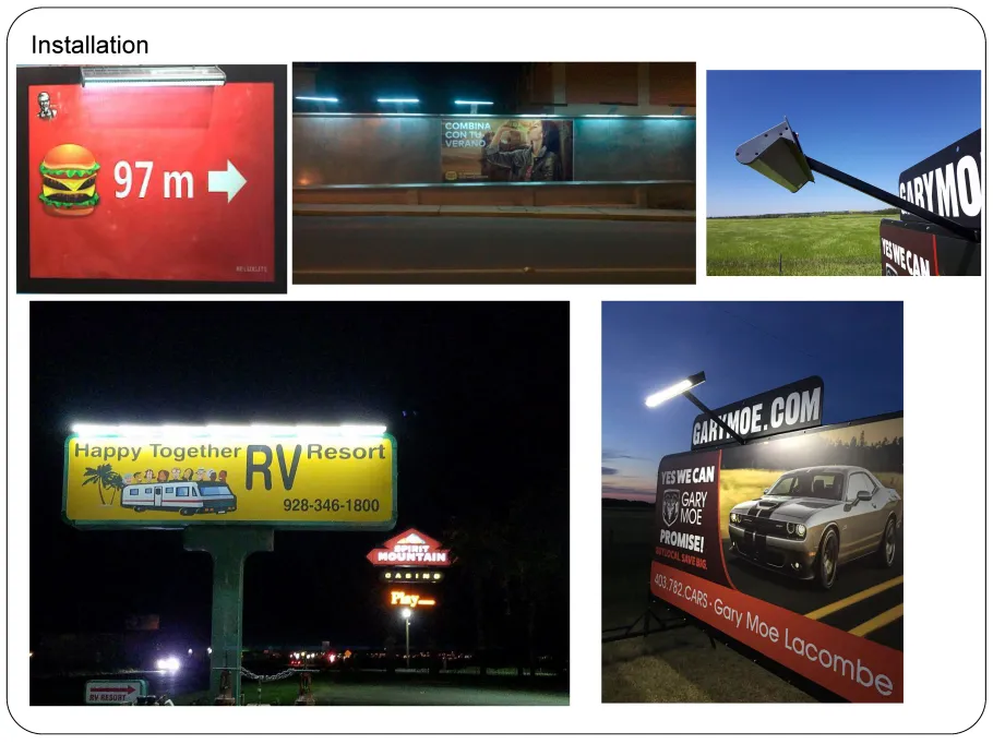 Integrated Solar LED Billboard Lights