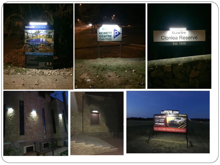 Integrated Solar LED Billboard Lights