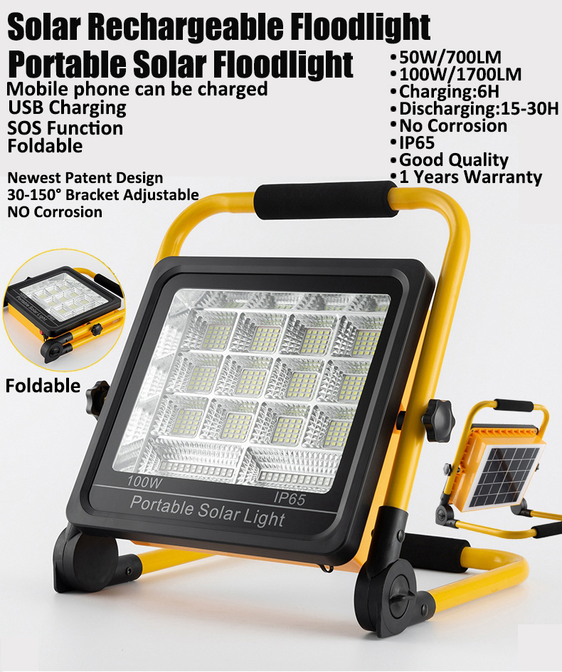 Portable Solar Led Flood Lights