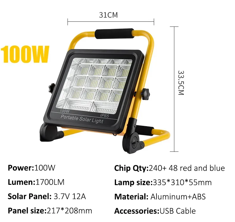 Portable Solar Led Flood Lights