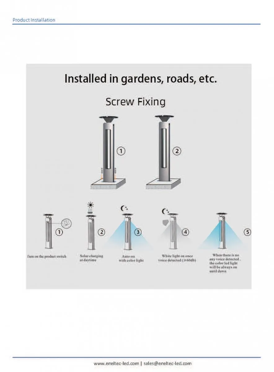 Solar Bollard Led Lights