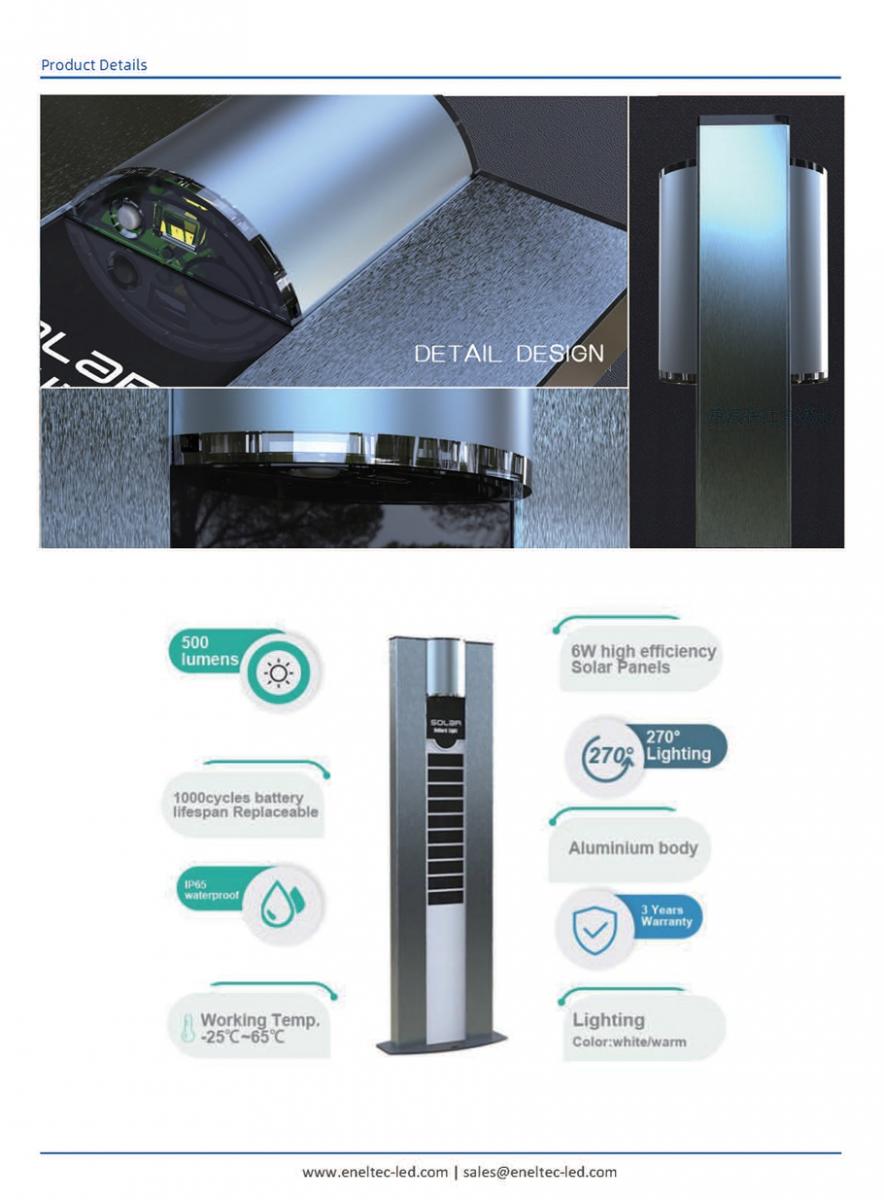 Solar Bollard Led Lights | Eneltec Group